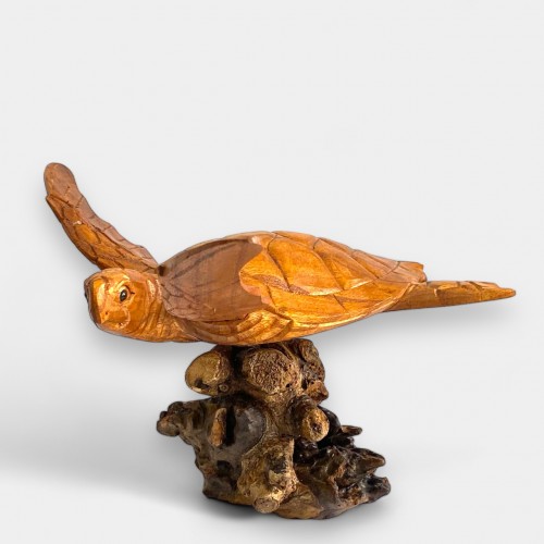 Schildkröte auf Holz - ca. 25cm