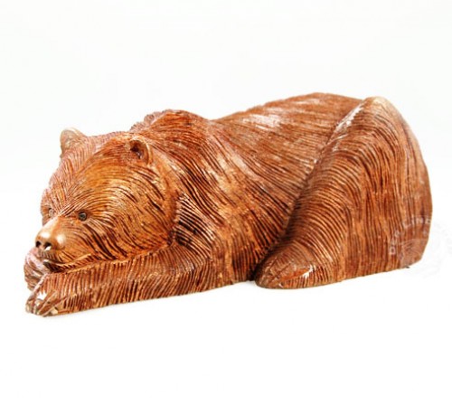 Bär, schlafend, groß - ca. 25 cm