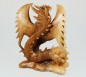 Preview: Chinesischer Drache, mit ausgebreiteten Flügeln, ca. 20 cm - natur