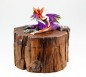 Mobile Preview: Drache auf Holzbox ca. 10 cm, lila