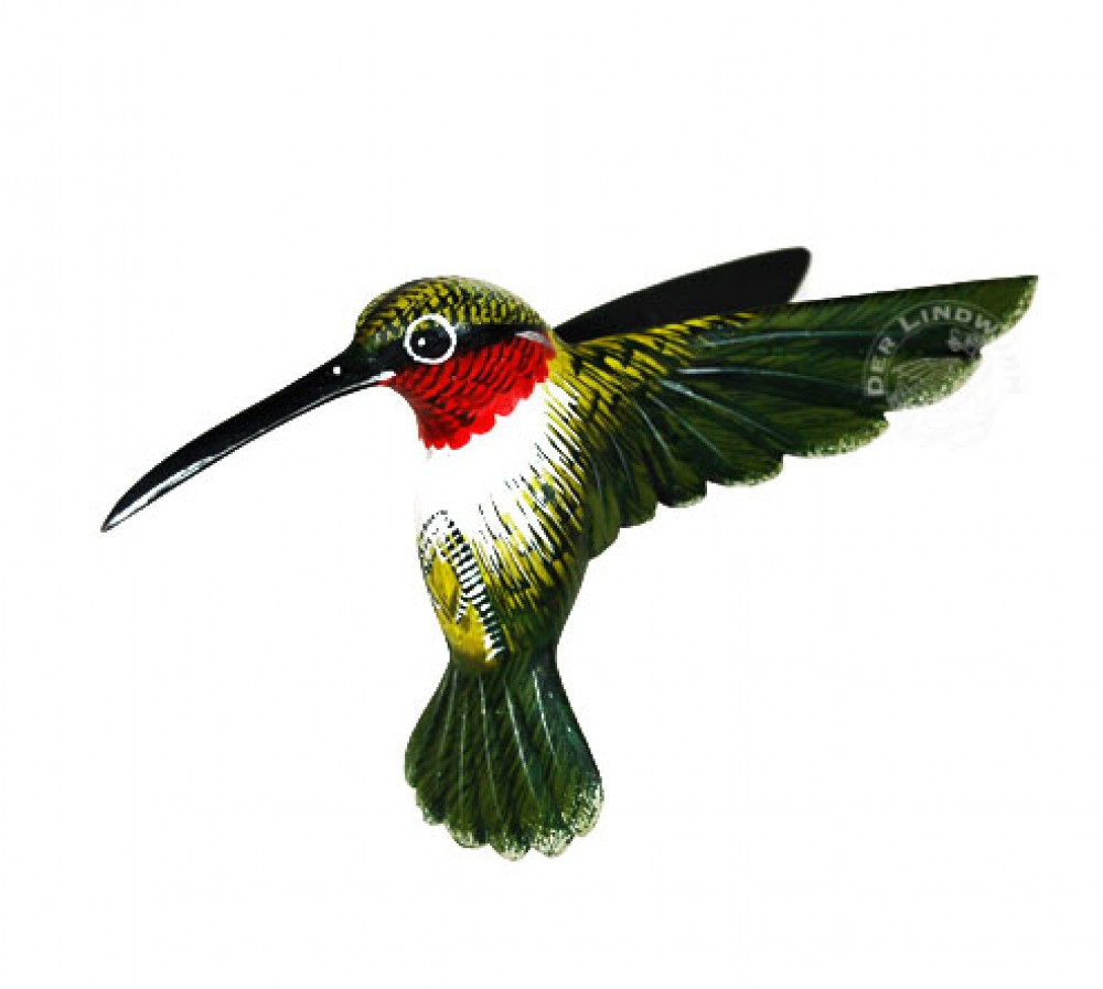 Kolibri, bemalt - ca. 15x17x4 cm
