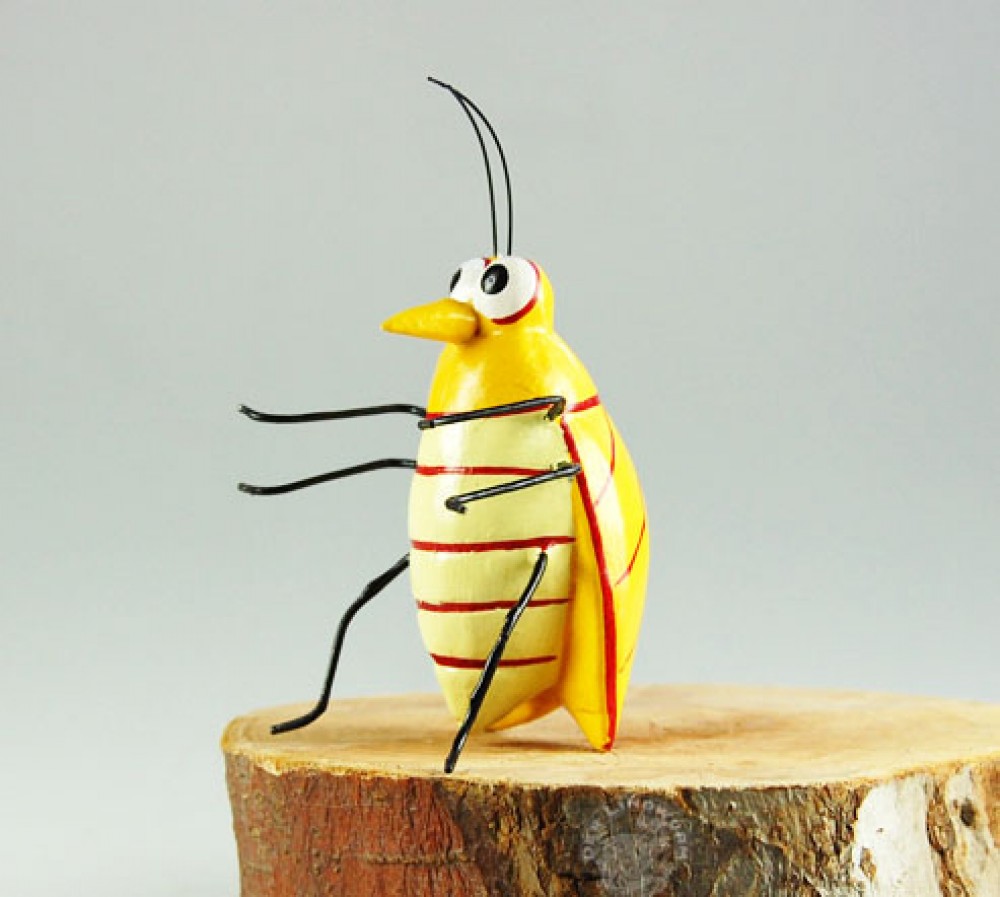 Käfer, gelb - ca. 7 cm