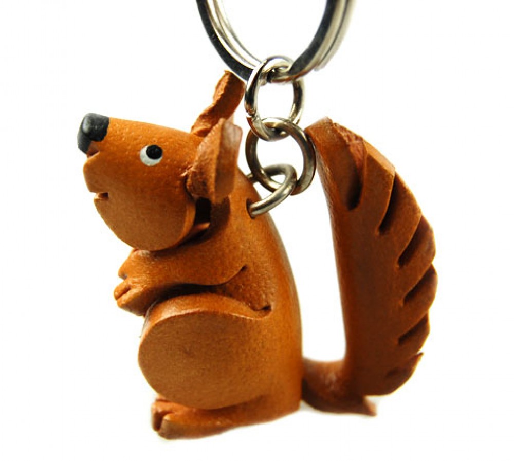 Schlüsselanhänger Eichhörnchen braun