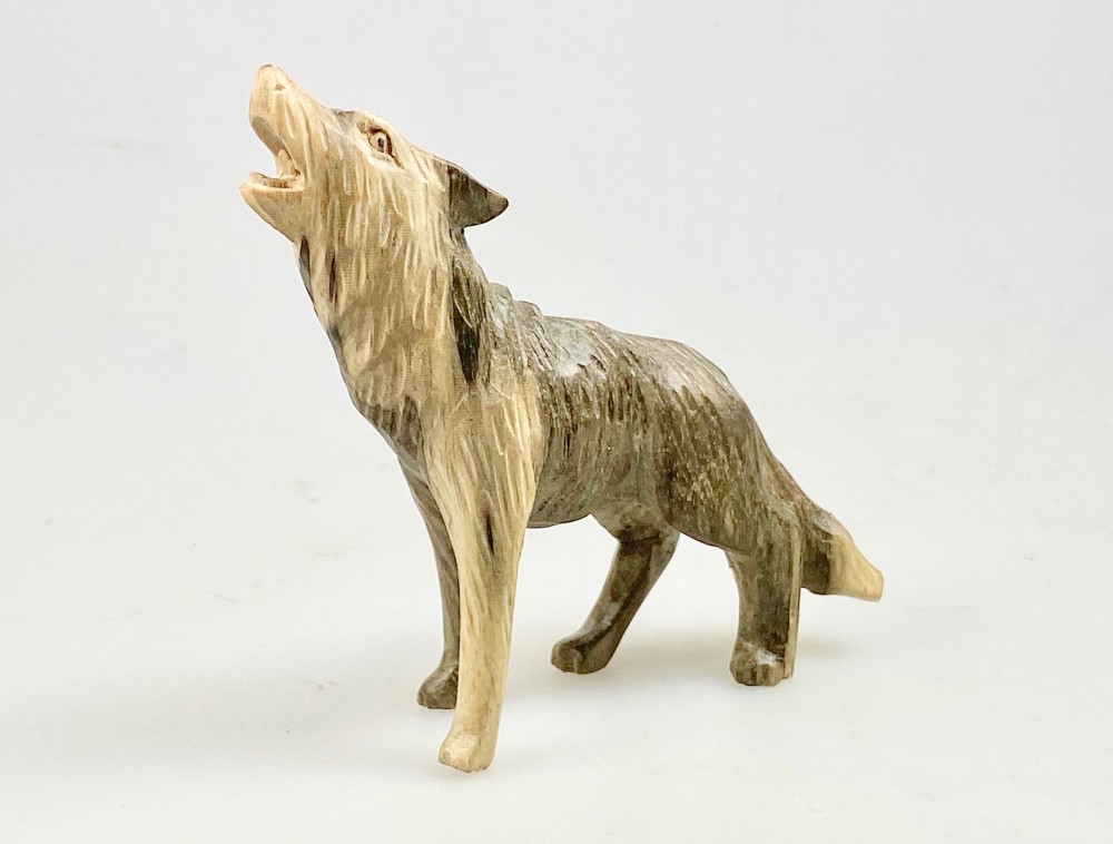 Wolf, heulend, mini, ca. 7 cm