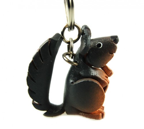 Schlüsselanhänger Eichhörnchen grau